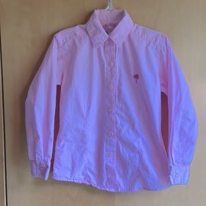 EUC Girls Lilly Pulitzer Pink Button Down Blouse 4